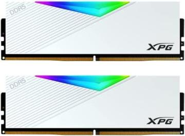 XPG Lancer DDR5 RGB 6000MHz 32GB (2x16GB) UDIMM Desktop SDRAM Memory RAM Kit White Heatsink