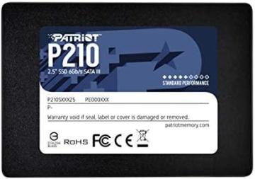 Patriot P210 SATA 3 256GB SSD 2.5 Inch Internal Solid State Drive