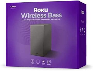 Roku Wireless Bass, Slim Subwoofer Streambar Pro Wireless Speakers