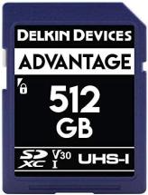 Delkin Devices 512GB Advantage SDXC UHS-I (V30) Memory Card
