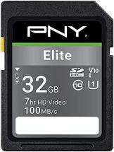 PNY 32GB Elite Class 10 U1 V10 SDHC Flash Memory Card