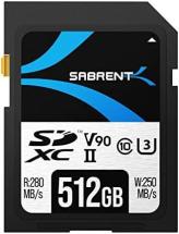 Sabrent Rocket v90 512GB SD UHS-II Memory Card