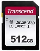 Transcend TS512GSDC300S 512GB UHS-I U3 SD Memory Card