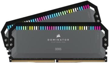 Corsair Dominator Platinum RGB DDR5 64GB (2x32GB) 6000MHz C40 Desktop Memory, Cool Gray