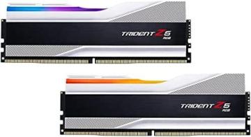 G.Skill Trident Z5 RGB Series (Intel XMP) 64GB (2 x 32GB) 288-Pin SDRAM DDR5 6000, Metallic Silver
