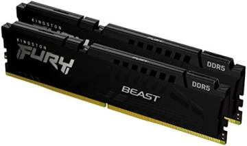 Kingston Fury Beast 32GB (2x16GB) 5600MT/s DDR5 CL36 Desktop Memory Kit of 2, Black
