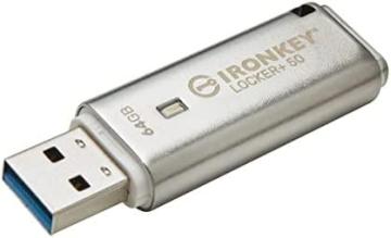 Kingston Ironkey Locker+ 50 64GB Encrypted USB Flash Drive