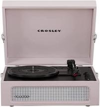 Crosley CR8017B-AM Voyager Vintage Portable Turntable, Amethyst