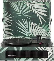 Crosley CR8017B-BO Voyager Vintage Portable Vinyl Record Player Turntable, Botanical