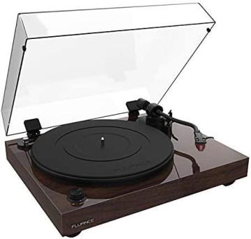 Fluance RT83 Reference High Fidelity Vinyl Turntable Record Player, Walnut