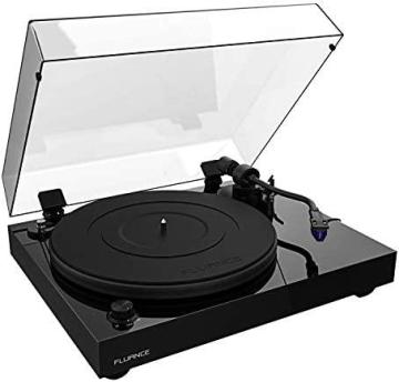 Fluance RT84 Reference High Fidelity Vinyl Turntable Record Player, Piano Black