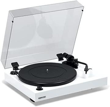 Fluance RT82 Reference High Fidelity Vinyl Turntable Record Player, Piano White