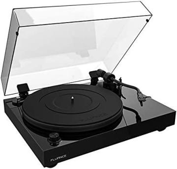 Fluance RT82 Reference High Fidelity Vinyl Turntable Record Player, Piano Black