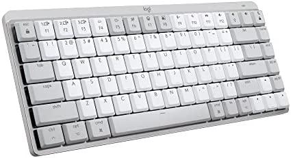 Logitech MX Mechanical Mini for Mac Wireless Illuminated Keyboard, Pale Grey