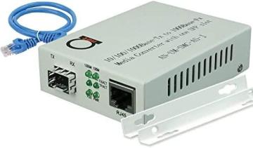 ADnet AN-UM-SMC-AS-J  Open SFP Slot - Gigabit Ethernet - Fiber Optic Media Converter