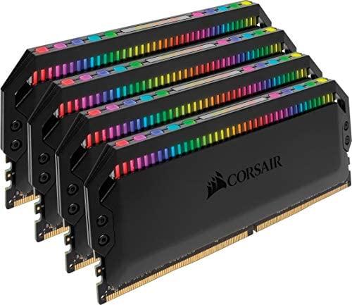 Corsair Dominator Platinum RGB 64GB (4x16GB) DDR4 3600 (PC4-28800) C18 1.35V Desktop Memory, Black