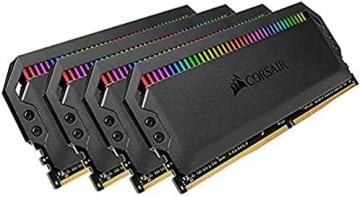 CORSAIR Dominator Platinum RGB 32GB (4x8GB) DDR4 3600 (PC4-28800) C18 1.35V Desktop Memory - Black