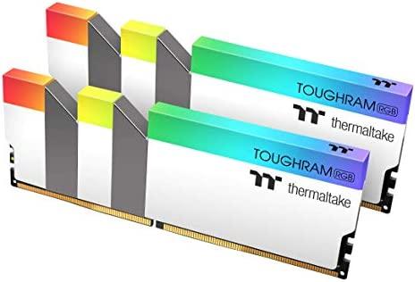 Thermaltake TOUGHRAM RGB White DDR4 3200MHz 16GB (8GB x 2) 16.8 Million Color RGB Memory