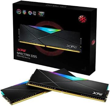 XPG DDR4 D55 RGB 16GB (2x8GB) 3200MHz PC4-25600 U-DIMM 288-Pins Desktop Memory