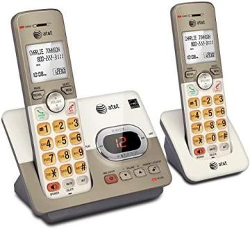 AT&T EL52213 2-Handset Cordless Phone with Answering System & Extra-large Backlit Keys