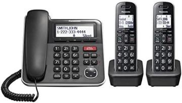 Panasonic KX-TGB852B  Expandable Corded/Cordless Phone System with Answering Machine