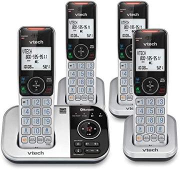 VTech VS112-4 DECT 6.0 Bluetooth 4 Handset Cordless Phone