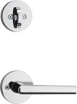 Kwikset Milan Round Single Cylinder Interior Pack Lever in Polished Chrome