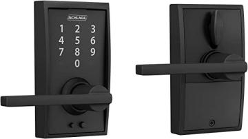 Schlage FE695 CEN 622 LAT Touch Century Lock with Latitude Lever, Electronic Keyless Entry Lock