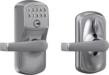 Schlage FE595 PLY 626 ELA Plymouth Keypad Entry with Flex-Lock and Elan Style Levers