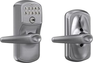 Schlage FE595 PLY 626 JAZ Plymouth Keypad Entry with Flex-Lock and Jazz Style Levers