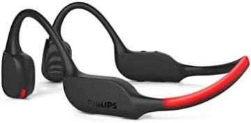 Philips GO A7607 Open-Ear Bone Conduction Bluetooth Headphones, Black