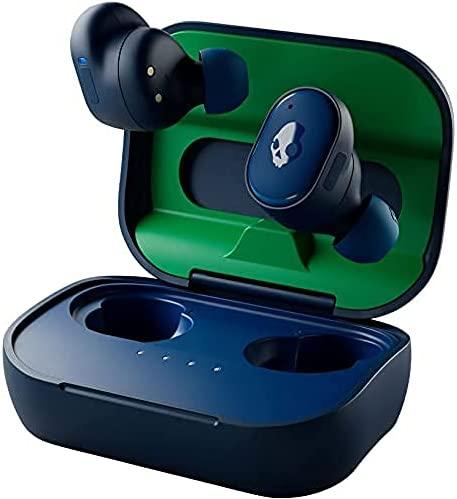 Skullcandy Grind True Wireless In-Ear Bluetooth Earbuds, Blue/Green