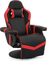 MoNiBloom Video Gaming Chair Ergonomic Game Couch, Red