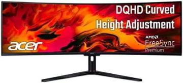 Acer EI491CUR Sbmiipphx 49" 1800R 32:9 Curved DQHD (5120 x 1440) Zero-Frame Gaming Monitor