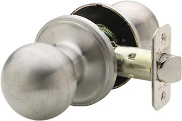 Copper Creek BK2020SS Ball Door Knob, Passage Function, in Satin Stainless