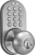 MiLocks TKK-02SN Tkk-Sn Digital Door Knob Lock with Electronic Keypad, Satin Nickel