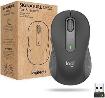Logitech Signature M650 for Business Wireless Mouse,  Graphite