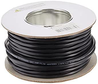 Monoprice 113726 Nimbus Series 16 Gauge AWG 4 Conductor CMP-Rated Speaker Wire/Cable – 100ft