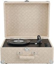 Crosley CR6253B-LT Anthology Vintage 3-Speed Bluetooth in/Out Suitcase Turntable, Light Tan