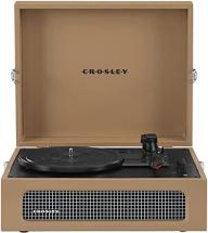 Crosley CR8017B-TA Voyager Vintage Portable Vinyl Record Player Turntable, Tan