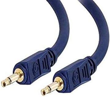C2G 40620 Velocity 3.5mm M/M Mono Audio Cable, Blue (6 Feet, 1.82 Meters)