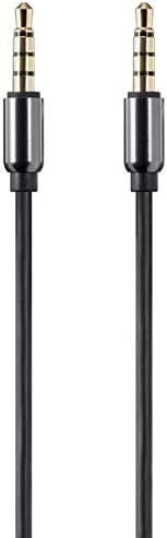 Monoprice Onyx Series Auxiliary 3.5mm TRRS Audio & Microphone Cable, 6ft – Black