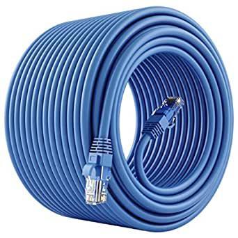 GearIT Cat 6 Ethernet Cable CCA (100 feet) - Blue, 100ft