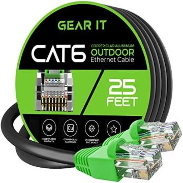 GearIT Cat6 Outdoor Ethernet Cable (25 Feet)