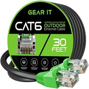 GearIT Cat6 Outdoor Ethernet Cable (30 Feet)