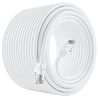 GearIT Cat 6 Ethernet Cable CCA - White, 100ft
