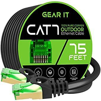 GearIT Cat7 Outdoor Ethernet Cable (75ft)