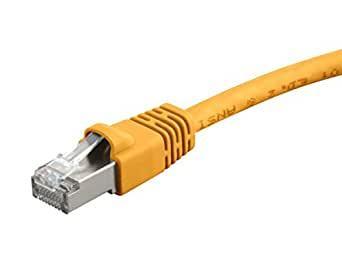 Monoprice Cat6A Ethernet Patch Cable - 1 Feet – Yellow