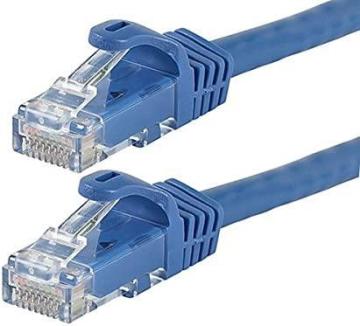 Monoprice Flexboot Cat6 Ethernet Patch Cable – 0.5ft, Blue