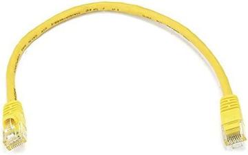 Monoprice Cat6 Ethernet Patch Cable – 1ft, Yellow
